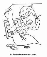 Coloring Spock Coloriages Mr Starship sketch template
