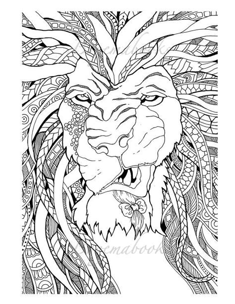 great lions adult coloring books digital coloring pages coloring