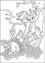 Coloring Bambi Pages Disney Sheets Cartoon Printable Christmas sketch template