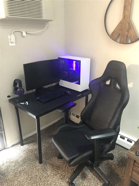 simple setup quarto gamer escritorios de casa modernos decoracao de