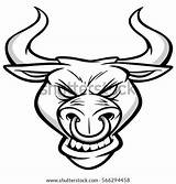 Bull Head Angry Template Coloring Pages sketch template