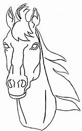 Coloring Horse Head Pages sketch template