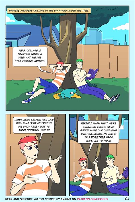 erionx pervy fellas phineas and ferb porn comics