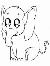 Coloring Pages Baby Printable Animals Cute Animal Print Color Kids Easy Realistic Girls Elephant Dolphin Colouring Funny Para Safari Jungle sketch template