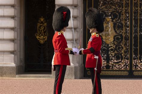 buckingham palace sees   changing   guard  king charles