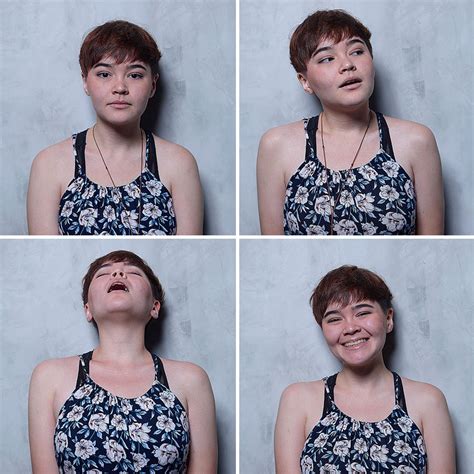 un photographe immortalise le visage de femmes avant pendant et après