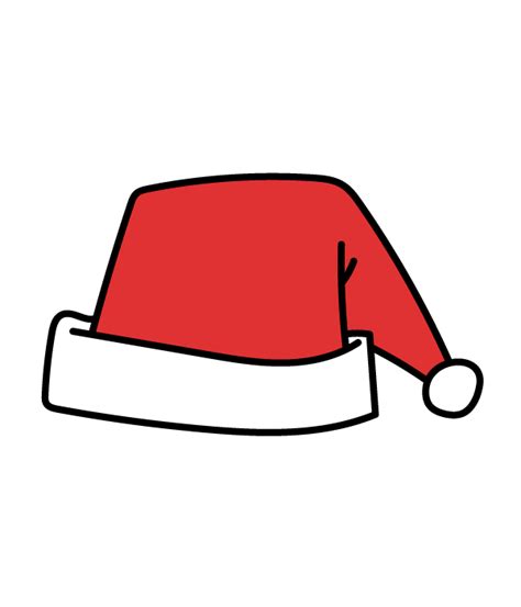 draw  santa hat