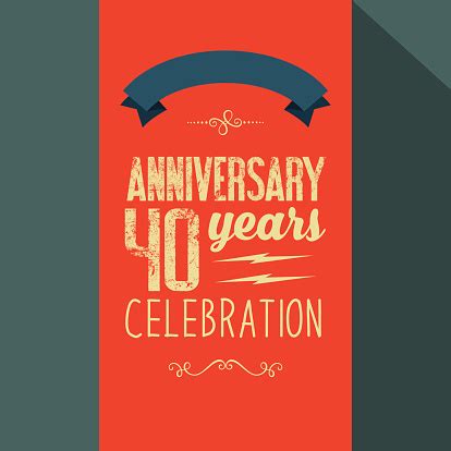 anniversary celebration card stock illustration  image