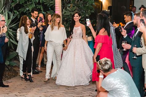 this chic lesbian wedding was a tropical fairytale come to