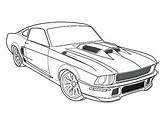 Mustang Coloring Ford Pages Car Cars Fast 67 Gt Drawing Outline Bronco Cool Furious F150 1969 1967 Drawings Printable Gt500 sketch template