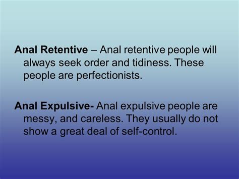 what is anal retentive telegraph