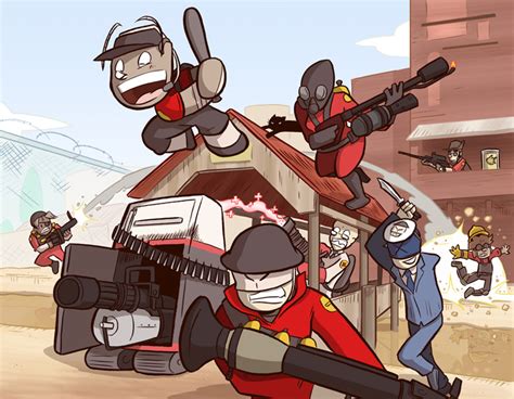 team fortress 2 parody commission by samandfuzzy on deviantart