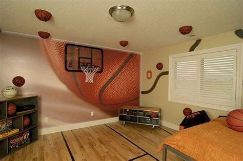 cool sport bedroom ideas  boys basketball bedroom basketball