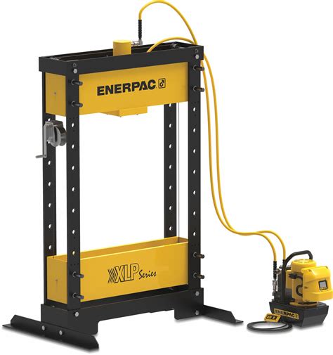 enerpac hydraulic press pump type electric frame capacity  ton cylinder type double acting