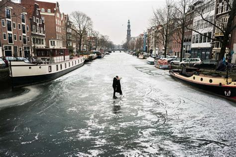 frozen canals  amsterdam  netherlands find  lost