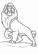 Lion King Mufasa Coloring Pages Disney Kids Printable Drawing Procoloring Colouring Simba Drawings Color Print Sheets Scar Character Getdrawings Baby sketch template