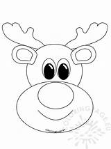 Reindeer Rudolph Rena Nosed Natalinas Coloringpage Gratuitas Imprima Reab sketch template