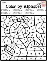 Color Alphabet Code Pages School Worksheets Coloring Kindergarten Back Preschool Letters Colouring Number Grade Activities First Colors Printables Kindergarden Lowercase sketch template