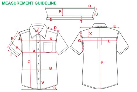 spec sheet  garment measurement  guideline  apparel pattern