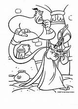 Coloring Jafar Genie Pages Hellokids Color Print Aladdin Disney Online sketch template