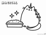 Pusheen Coloring Pages Cat Printable Unicorn Cute Magical Colouring Magic Kids Color Birthday Print Easy Getcolorings Adults Bettercoloring Getdrawings Xcolorings sketch template