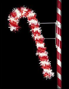 outdoor christmas decorations    designer candy cane pole mount