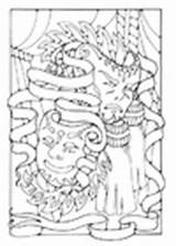 Coloring Masks Pages Carnival Mask Printable Edupics sketch template