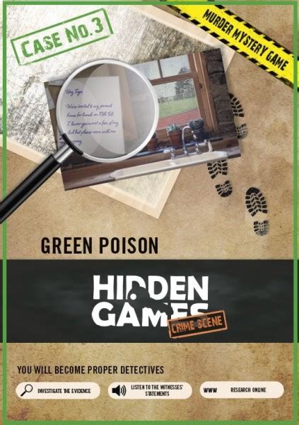 Hidden Games Crime Scene Green Poison Nejlevnější Hračkárna