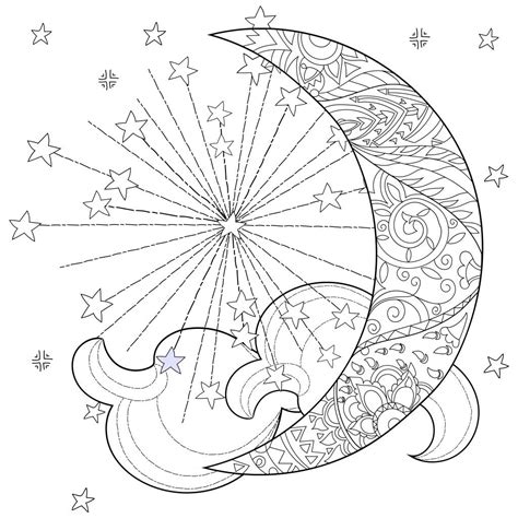 pin  gina  coloring star coloring pages moon coloring pages