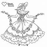 Crinoline Lady Embroidery Patterns Vintage Hand Transfers Pattern Flickr Hardanger Transfer Designs Ribbon Pages Visit Crochet Goody Huh Sharing sketch template