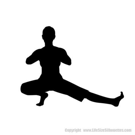 yoga poses wall silhouettes vinyl decals