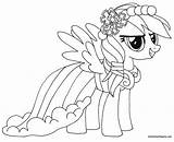 Pony Little Coloring Rainbow Dash Pages Color Play sketch template
