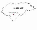 Honduras Mapa Colorear Bandera Map Cartine Disegno Laminas Colorea Landkarten Landkarte Pegar Geografie Imagui Kategorien sketch template