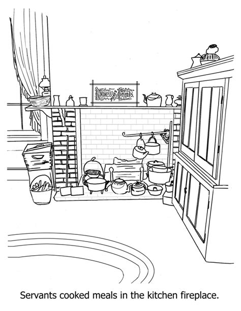 kitchen coloring pages    print