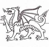 Welsh Colouring Dragon Pages St David Wales Things Drawing Rugby Saint Daffodils Davids Coloring Celtic Will Color If Sheets Daffodil sketch template