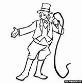 Ringmaster Coloring Circus Circo Performers Performer Thecolor sketch template