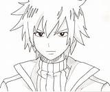 Fullbuster Fairy Tail Gray Drawing Anime Drawings Manga Getdrawings Deviantart sketch template