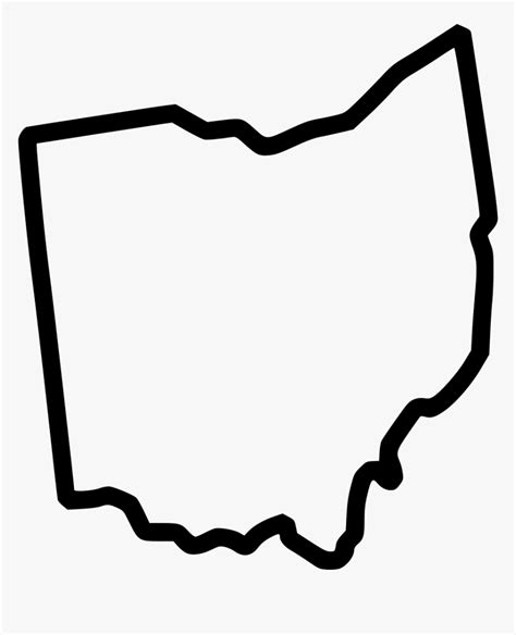 ohio outline png state  ohio svg  transparent png