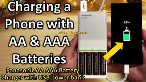 Panasonic Aa And Aaa Battery Charger With Usb Power Bank Function Youtube