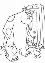 Monsters Sulley Boo Kids Likes Mike Kidsplaycolor Waternoose sketch template