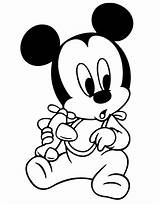 Topolino Disegni Colorare Babies Disneyclips Minnie Svg Colouring Goofy Dxf Eps Pluto sketch template