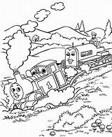 Thomas Coloring Pages Tank Engine Train Kids Printable Crash Friends Color Print Colouring Sheet Book Steam Popular sketch template