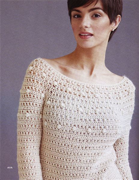 Top Down Crochet Sweaters From Knitting By Dora