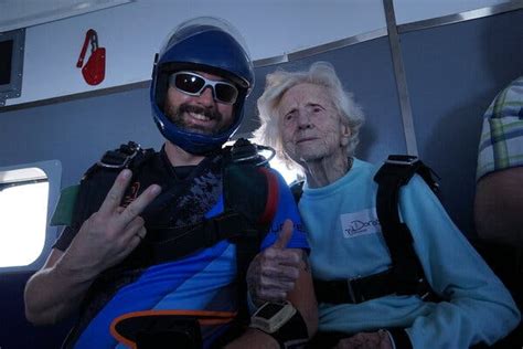 chicago woman skydives  age    york times
