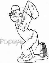 Popeye Sailor Coloring Pages sketch template