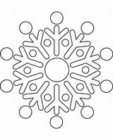 Coloring Snowflake Pages Printable Ai sketch template