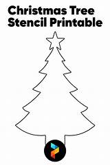 Christmas Tree Stencil Printable sketch template