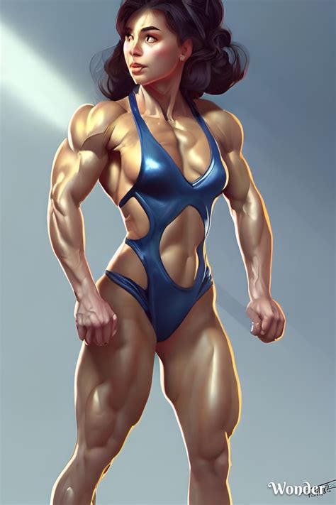 muscle women generated  ai
