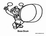 Percussion Coloring Drum Colormegood Music sketch template