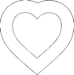 super sized heart outline extra large printable template  love